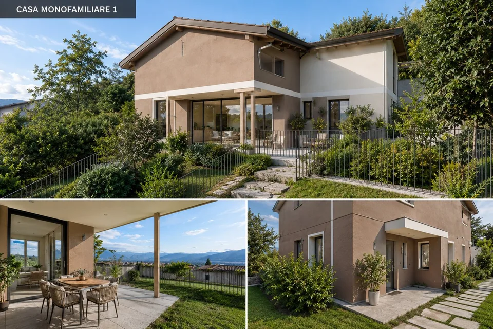 NUOVO PROGETTO:MODERNA CASA UNIFAMILIARE CON GIARDINO PRIVATO
