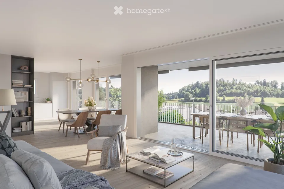 Habitation moderne dans un environnement vert – Projet de construction neuve HALDENPARK à Nürensdorf