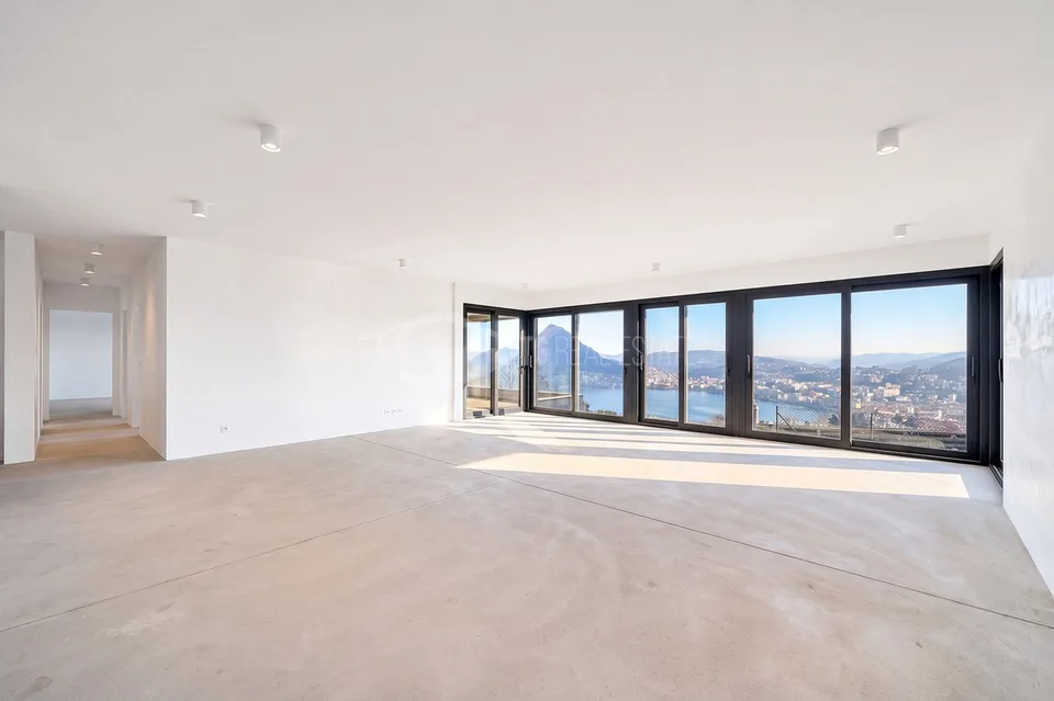 Nuovo spazioso appartamento 4,5 con vista lago e giardino