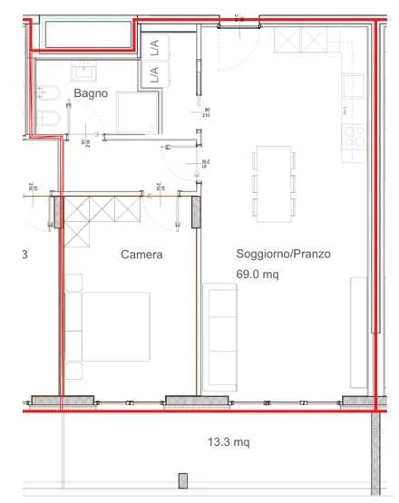 MENDRISIO: 2,5-Zimmer-Penthouse von hohem Standard mit Terrasse – Foto 8 von 8