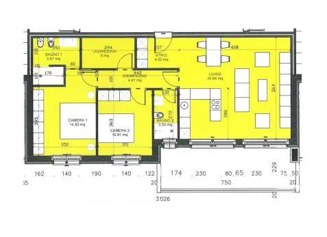 3 locali con terrazzo - Residenza Bellavista – foto 8 di 9
