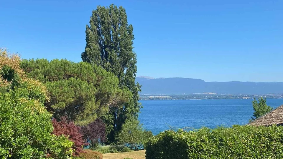 Villa d'architecte avec belle vue et accès privatif au lac