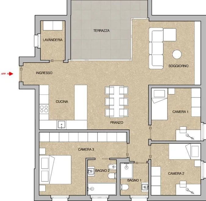Ampio appartamento 4.5 locali in NUOVA residenza a Giubiasco