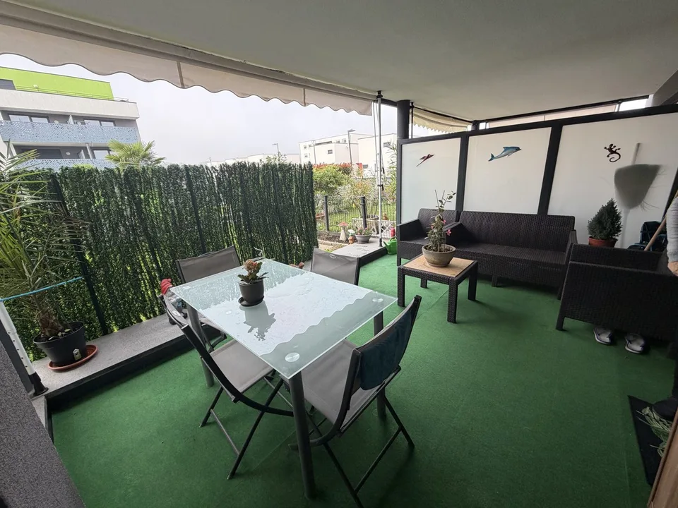 Hochwertige 2-Zimmer-Wohnung mit Terrasse, Garten und zwei Stellplätzen – Blotzheim (Frankreich)
