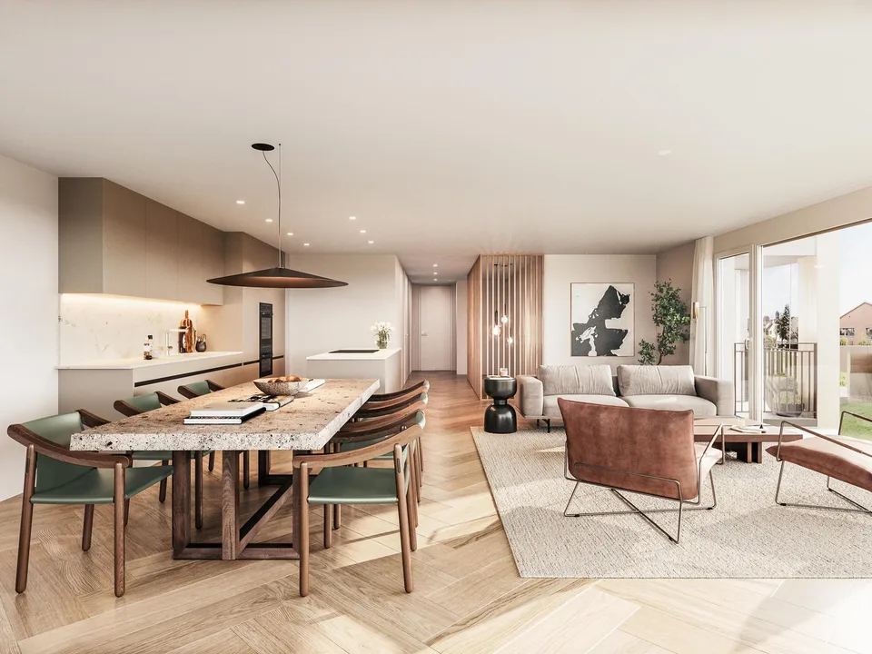Maisonette de jardin exclusive avec 256 m² de jardin et technologie moderne à Ettingen
