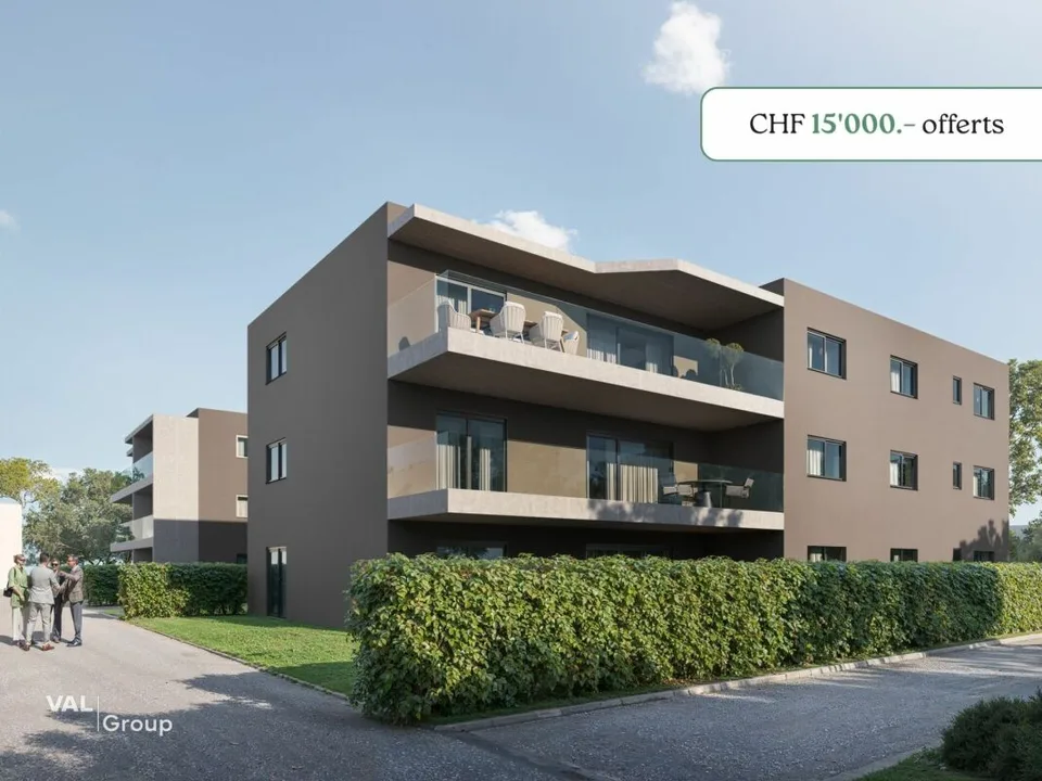 Un spacieux 4.5 pièces en rez-de-jardin avec avantage de CHF 15'000.-
