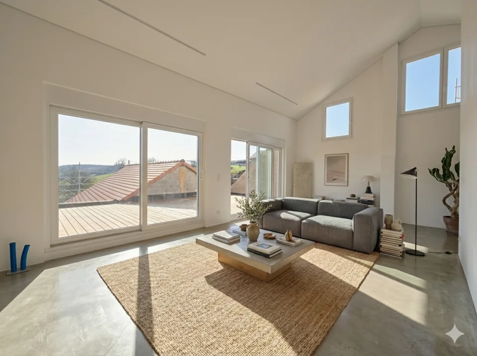 Ein außergewöhnliches Grundstück mit Garten, Terrasse ohne Sichtschutz und Bergblick!