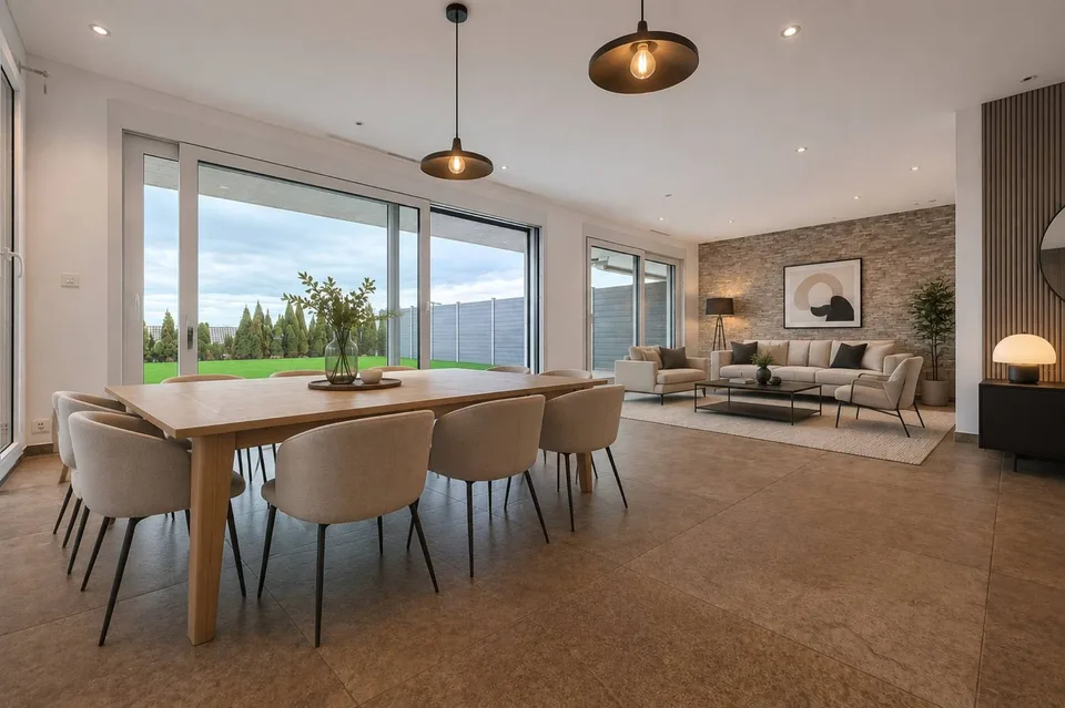 Duplex de 4.5 pièces avec sous-sol, jardin et vue sur le lac