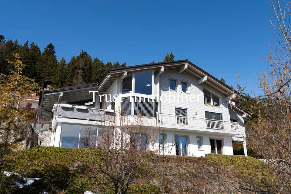 6022.Chalet contemporain lumineux avec vue panoramique, Mayens d'Arbaz