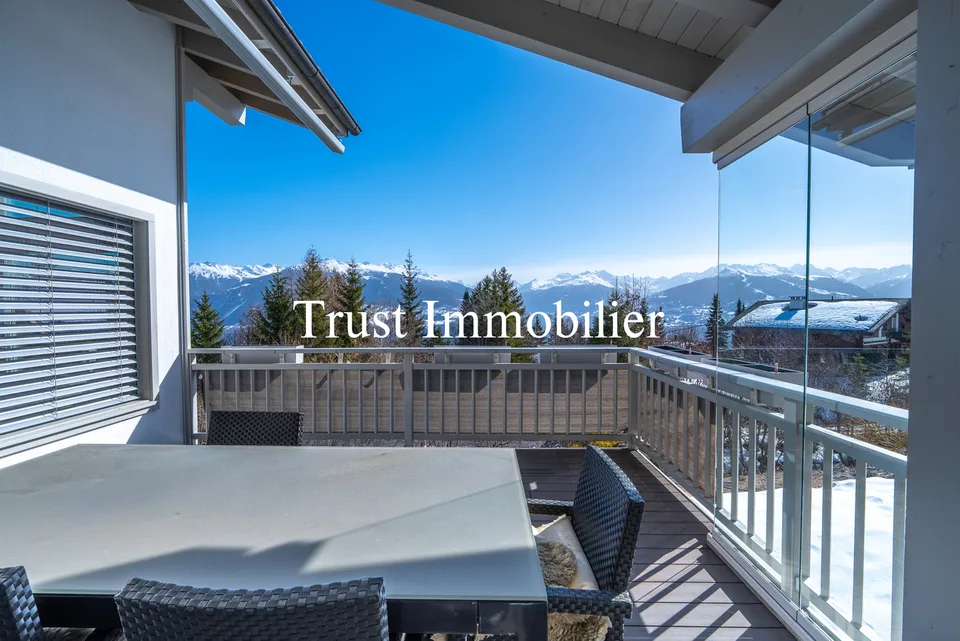 6022.Chalet contemporain lumineux avec vue panoramique, Mayens d'Arbaz