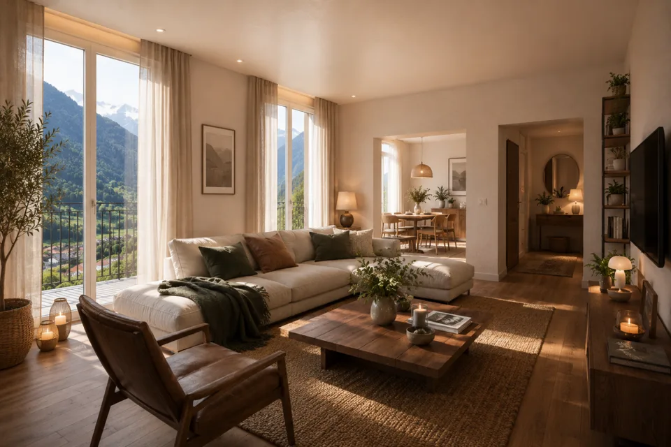 Neubau 4.5-Zimmer-Penthouse Nr. 18 im Mehrfamilienhaus Schönbühl 360° in Wilderswil