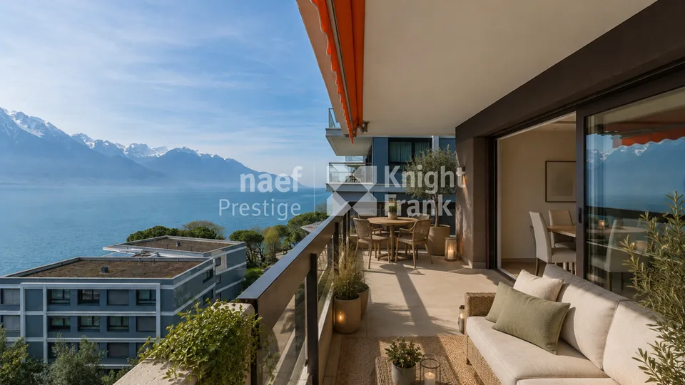 Schönes 3.5-Zimmer-Wohnung direkt am Seeufer in Montreux zu verkaufen