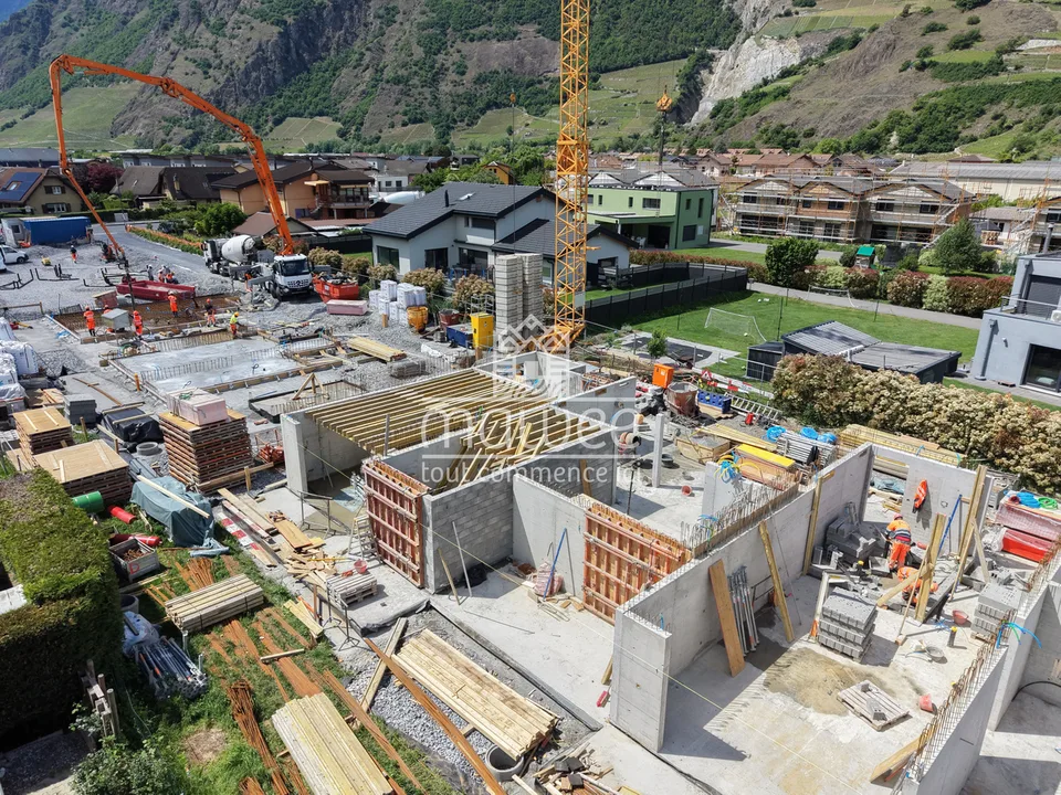 Nouvelle villa contemporaine à Saillon - Un cadre de vie préservé