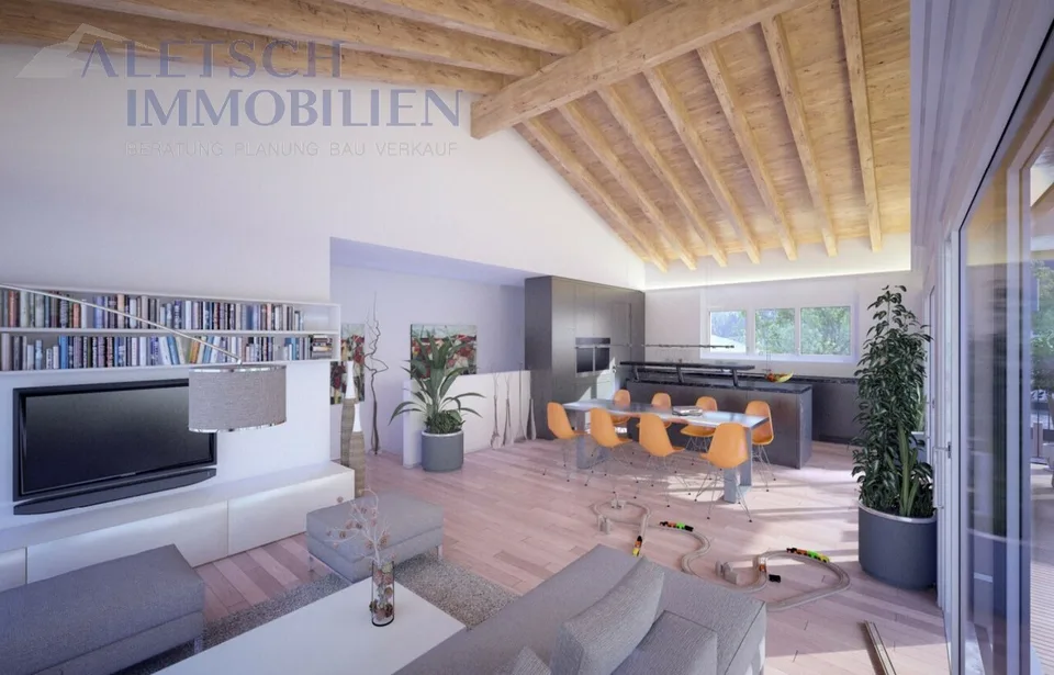 Moderne Duplex-Attikawohnung in Ried-Brig zu Verkaufen