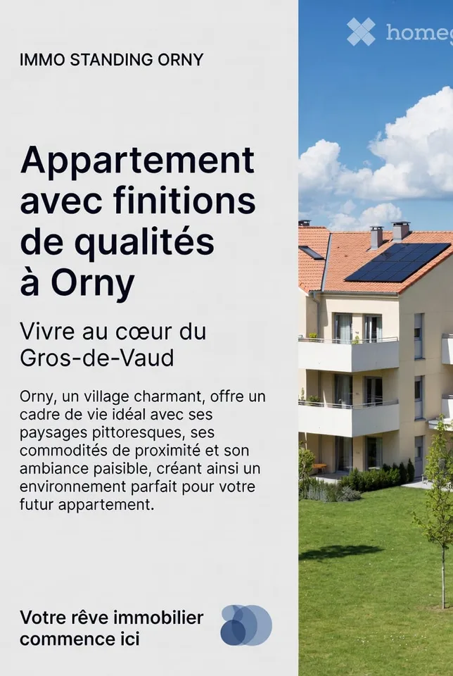 Derniers Lots - Magnifique appartement neuf de 3,5/4 pièces à Orny