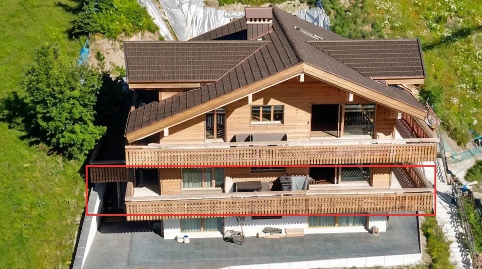 4.5-Zimmer-Wohnung (2022) mit Rundum-Balkon und Bergsicht im Kiental