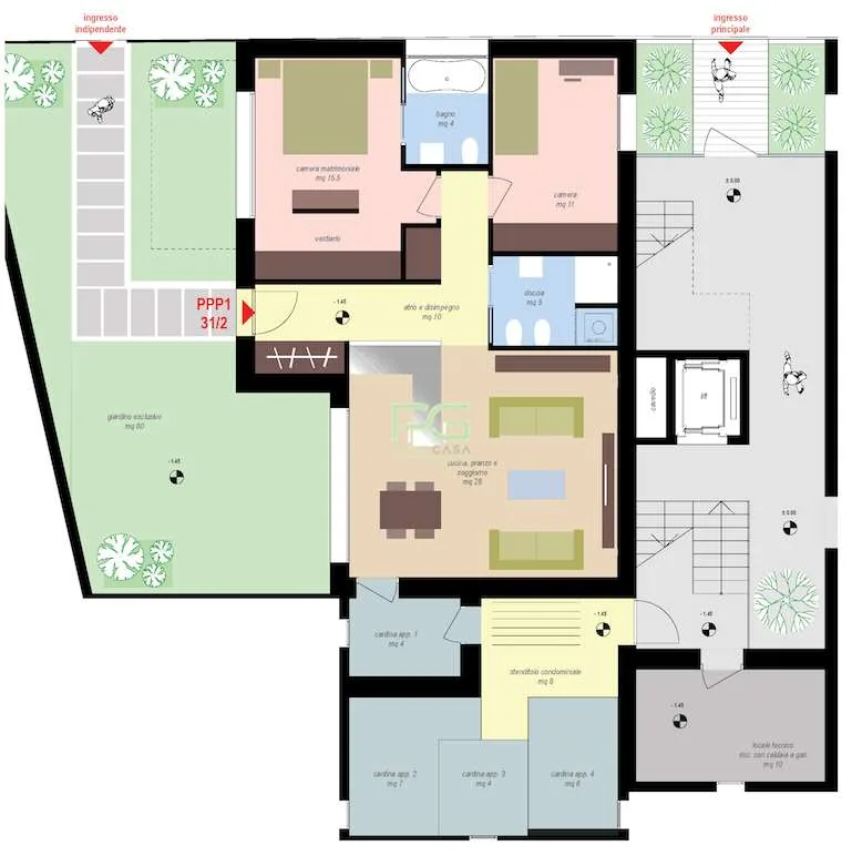 Wohnung 3.5 Zimmer mit Garten