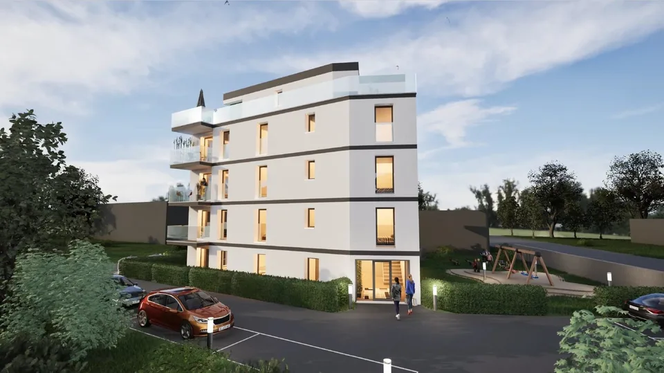 Dachgeschosswohnung 3.5 Zimmer mit Panoramaterrasse in Saxon