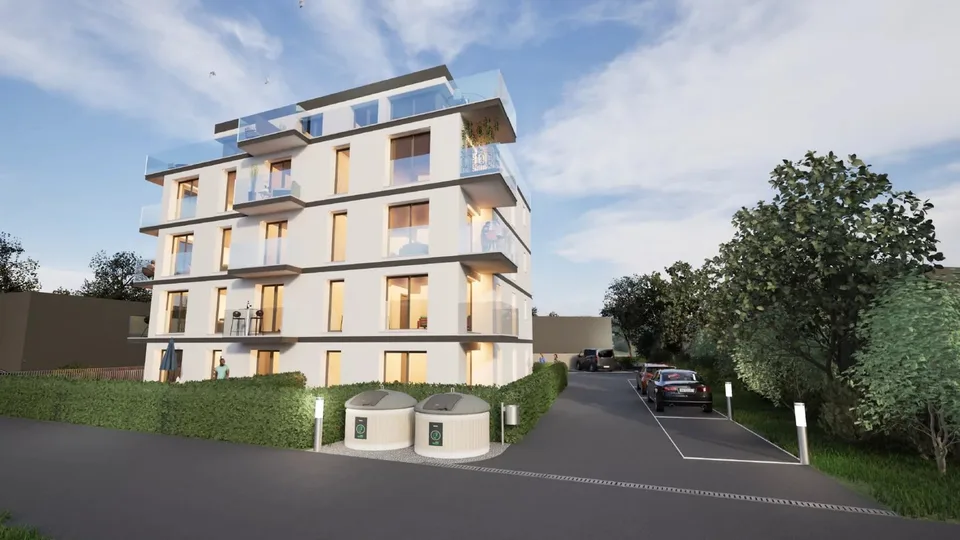 Dachgeschosswohnung 3.5 Zimmer mit Panoramaterrasse in Saxon