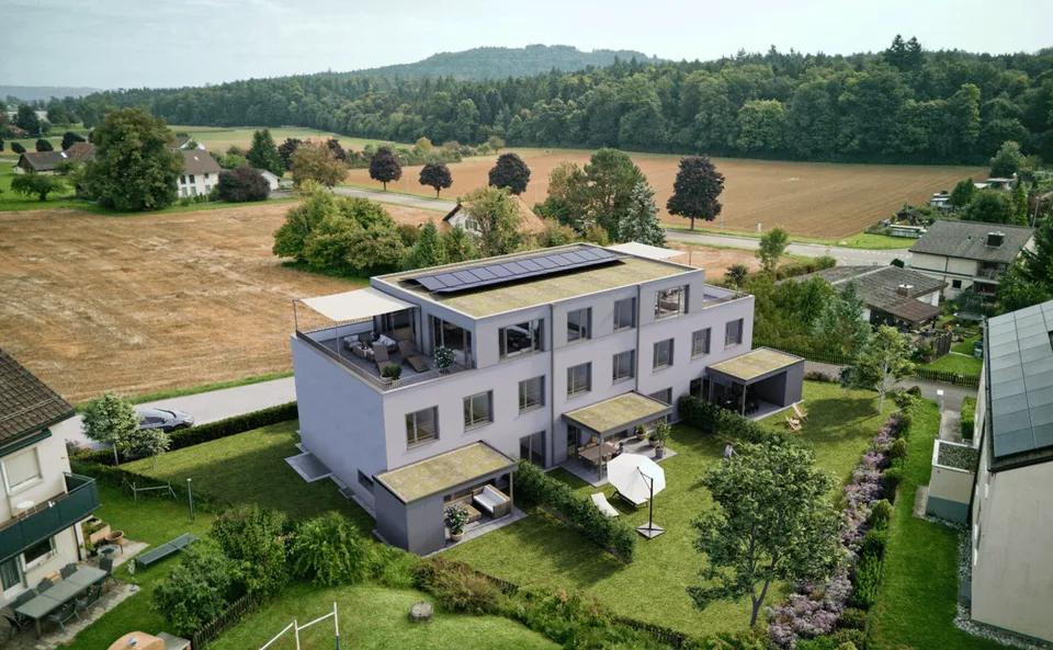 Überbauung Waldparadies II Riniken mit guter Verkehrsanbindung nach Brugg, Baden und Zürich