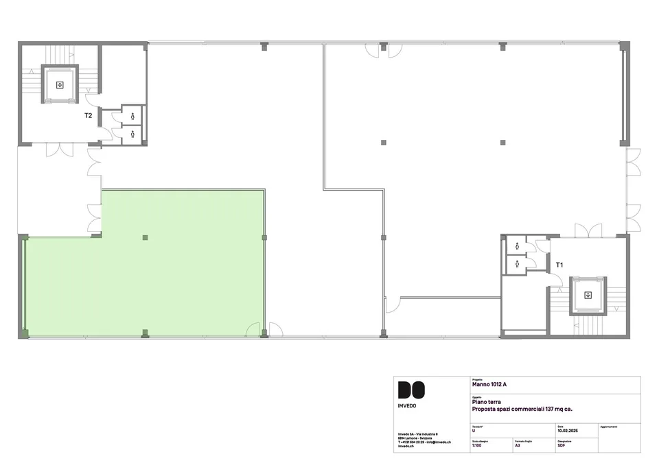 Büro/Kommerzieller Raum, Straßenfront - 137 m²