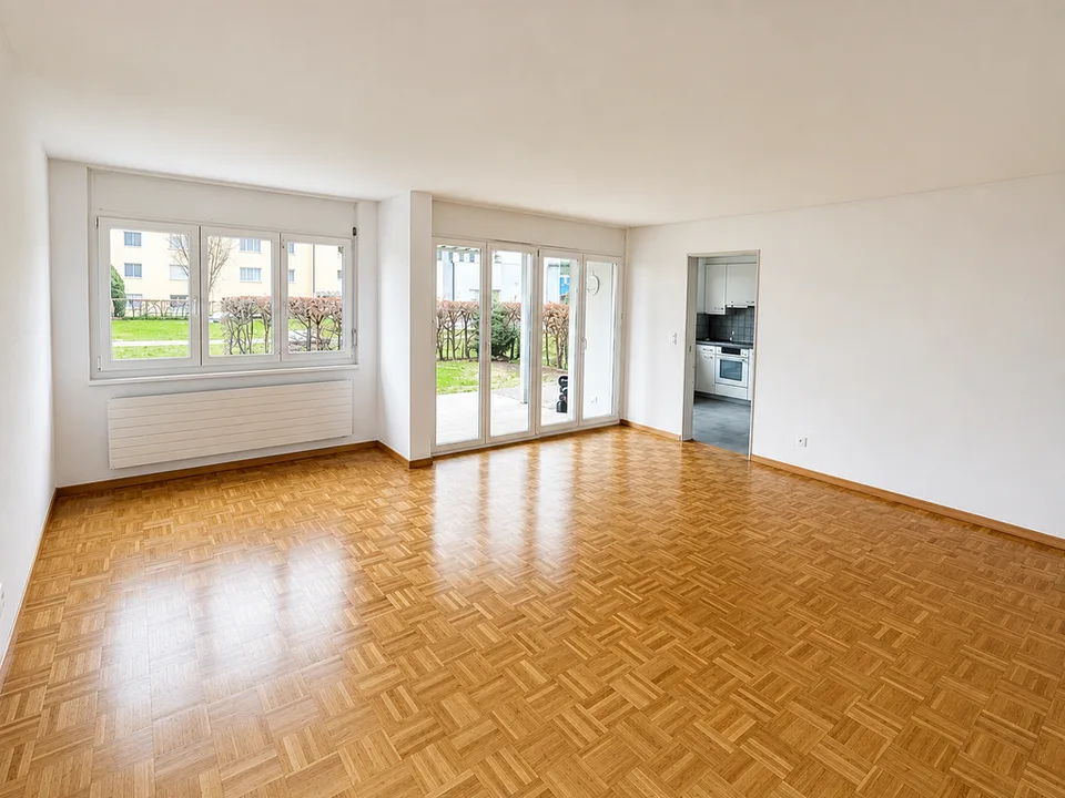 Appartement au rez-de-chaussée avec espace de jardin