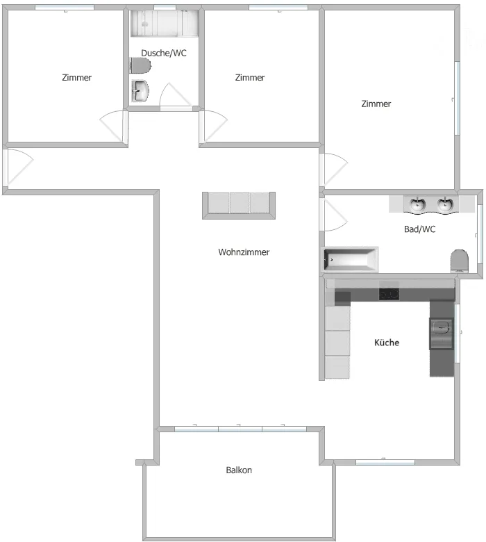 Attraktive und gepflegte 4.5-Zi.-Wohnung!