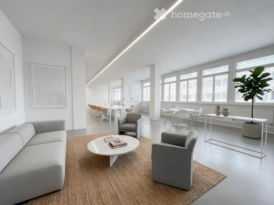 Bureau d'environ 179 m2 au rez-de-chaussée, à louer à 8048 Zurich
