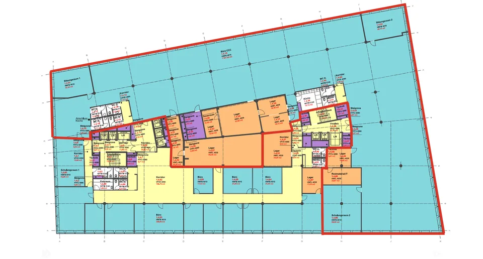 Bürofläche 1’500 m² mit 218 m² Lager, im Herzen von Biel