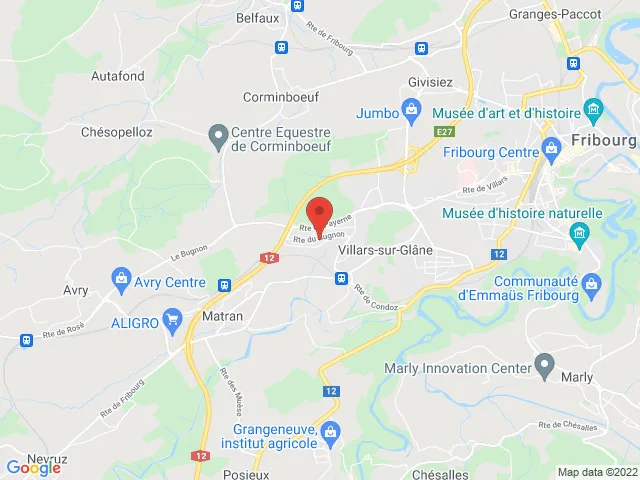12 places de parking extérieures à louer à Villars-sur-Glâne