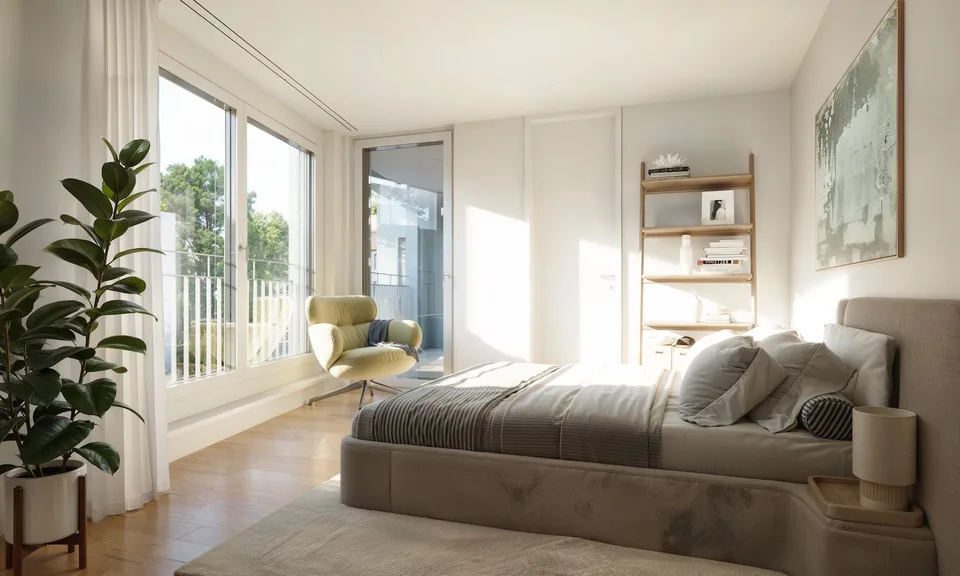 Helle 3.5-Zimmer-Wohnung mit idyllischem Sitzplatz im Grünen – Foto 9 von 13