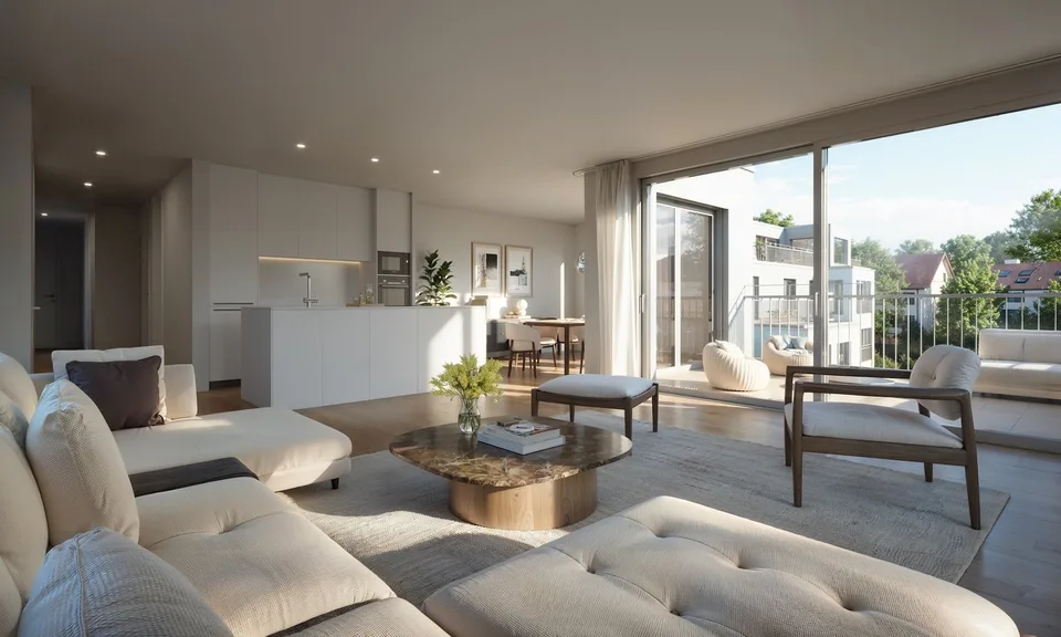 Helle 3.5-Zimmer-Wohnung mit idyllischem Sitzplatz im Grünen – Foto 6 von 13