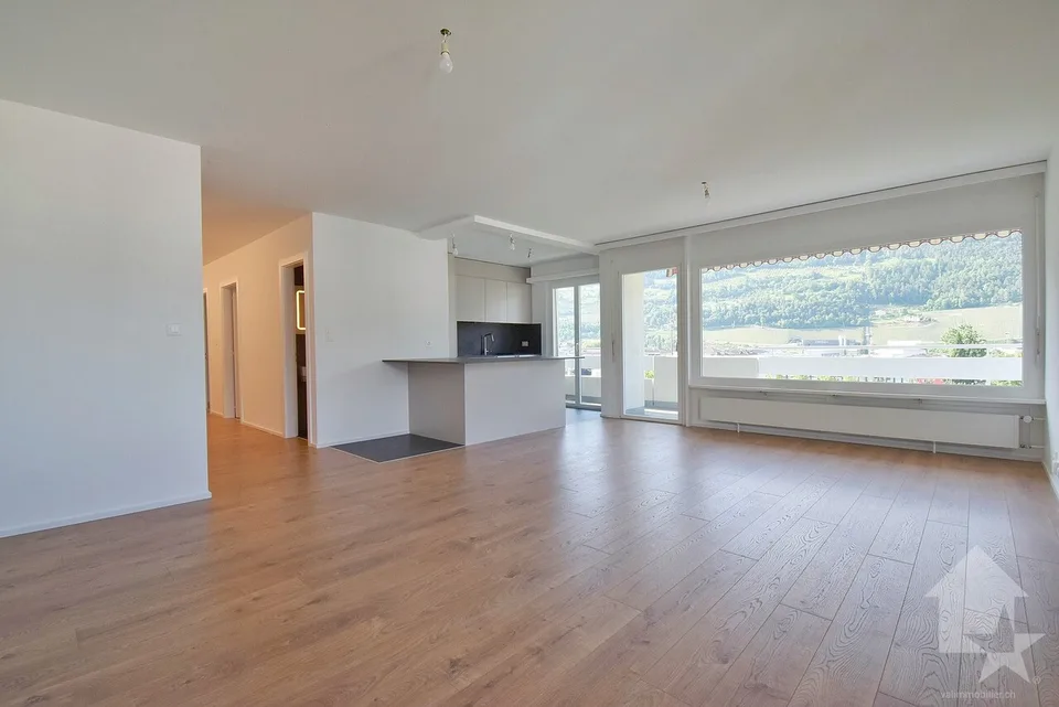 4.5 pièces avec une magnifique vue et 1 place de parc intérieure
