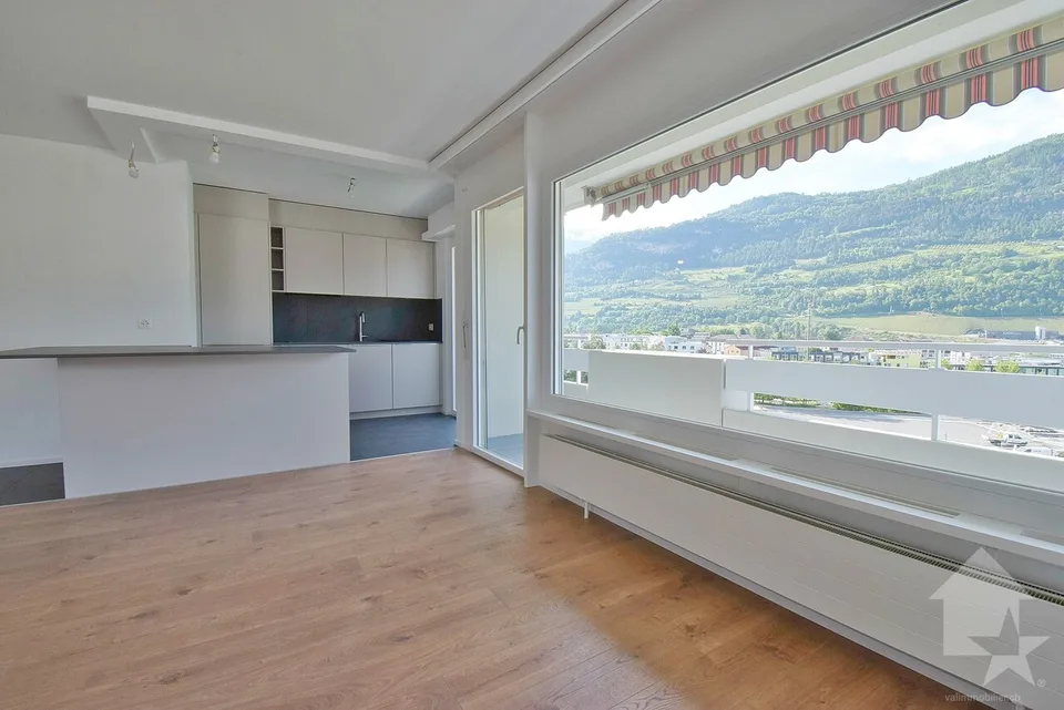 4.5 pièces avec une magnifique vue et 1 place de parc intérieure
