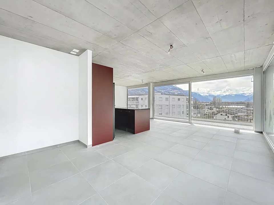 Bright Attic with Large Balcony