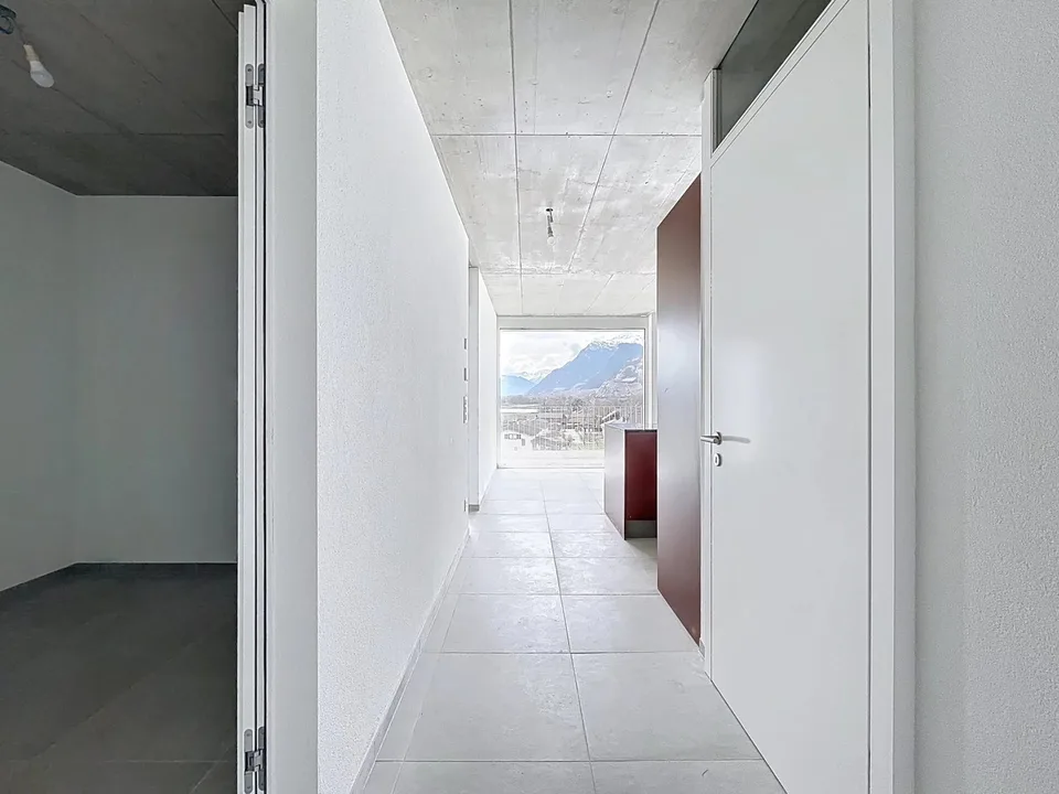 Bright Attic with Large Balcony