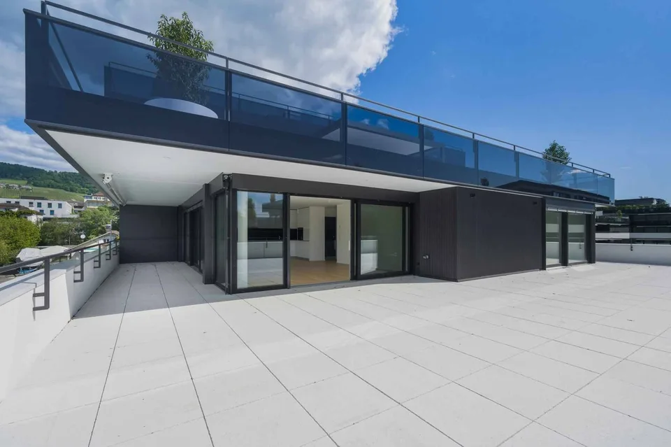 Appartement neuf de  standing - 4.5 pièces en angle avec terrasse de 164m²