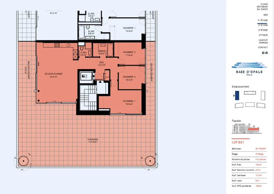 Neue Wohnung von hohem Standard - 4,5 Zimmer mit Ecklage und Terrasse von 164m² – Foto 10 von 11