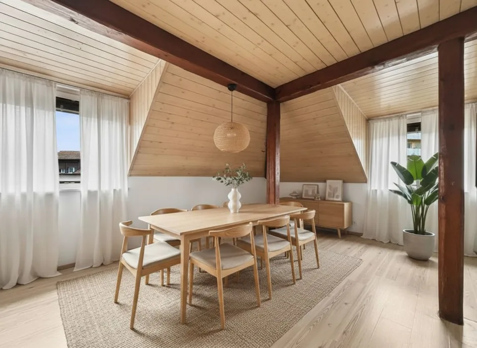 IL OCCUPE TOUTE LA TOITURE DE L'IMMEUBLE  VOTRE COCON SOUS LES TOITS FACE À LA THIELLE