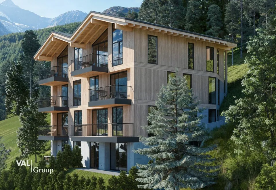 Residenz Le Roc: Luxuriöse Wohnungen mit 5-Sterne-Komfort und Bergpanorama
