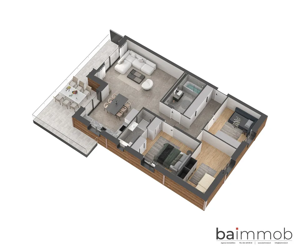 Magnifique appartement 4,5 pièces de 135m2 avec terrasse et jardin privatif !