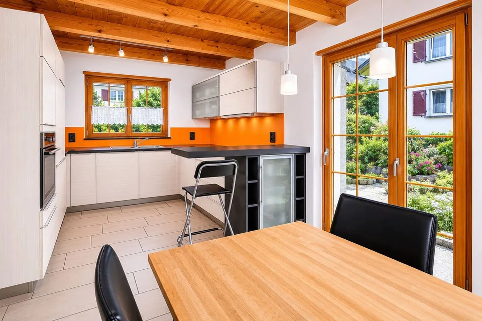 Paradis familial avec jardin, vue lointaine et beaucoup d'intimité