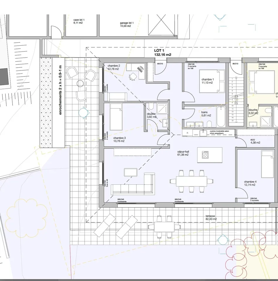 Appartamento nuovo a Lutry con giardino e 4 camere