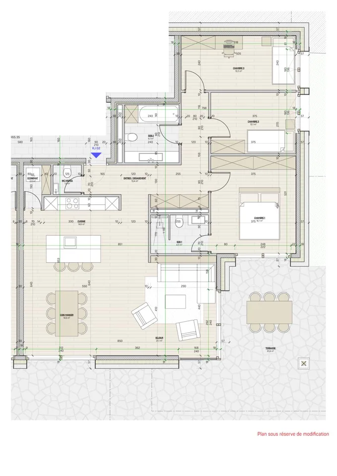 Crans-Montana, 4,5 Zimmer von hoher Qualität im Erdgeschoss mit Garten und Aussicht – Foto 11 von 12