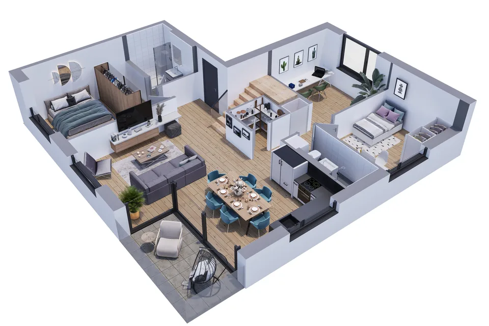 DUPLEX AVEC LOGGIA - VUE PANORAMIQUE - EXCLUSIVITÉ - CHANTIER DÉMARRÉ – photo 7 sur 9