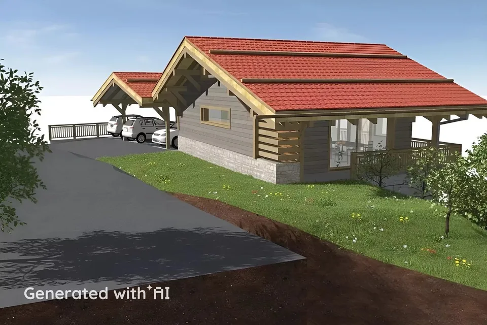 Magnifiziertes Einzelchalet mit 4.5 Zimmern