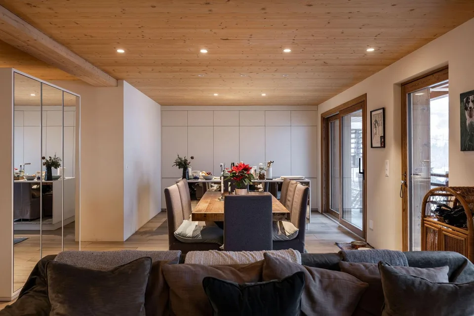 Moderne 3-Zimmer-Wohnung im Zentrum von Châble