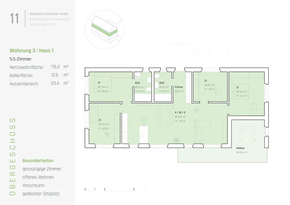 STERNEN" Moderne 5.5-Zimmer-Neubauwohnung in Heimberg