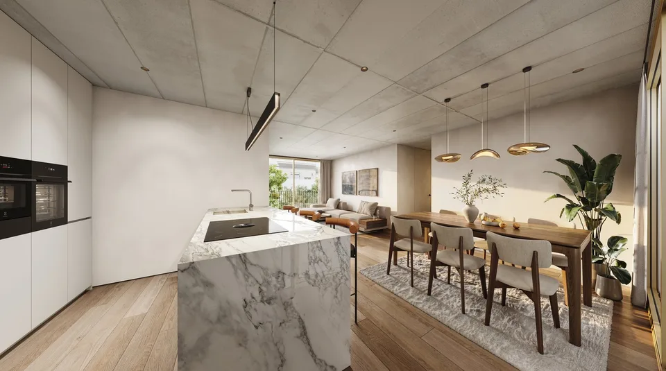 Appartamento nuovo di 3,5 locali con ampio balcone nel quartiere attraente di Gundeli