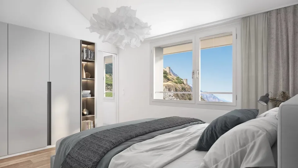 Villa mitoyenne d'exception au coeur de Saillon - 181 m² - 6 pièces – Foto 13 von 14